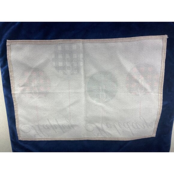 Happy Holidays Christmas Balls Ornaments 12.5 x 18.5 Table Placemat - Picture 2 of 4